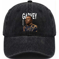 Vintage Black History Hero Marcus Garvey Washed Cotton Baseball Cap Black Pride