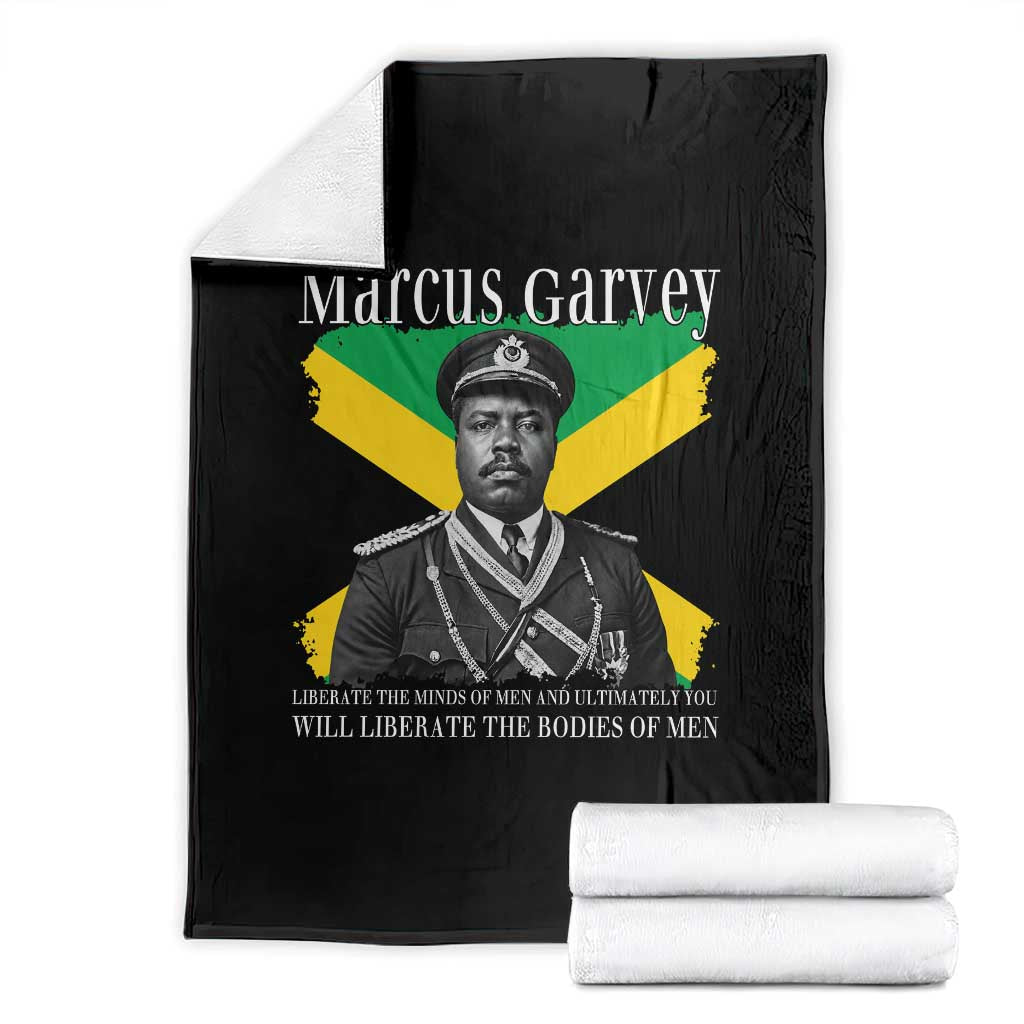 Marcus Garvey Liberation Quote Throw Blanket Liberate The Minds Of Men