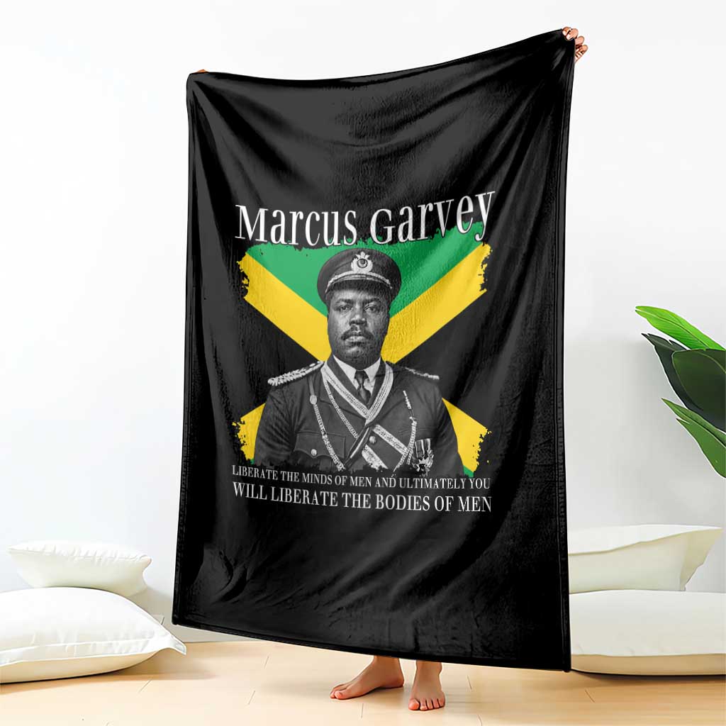Marcus Garvey Liberation Quote Throw Blanket Liberate The Minds Of Men