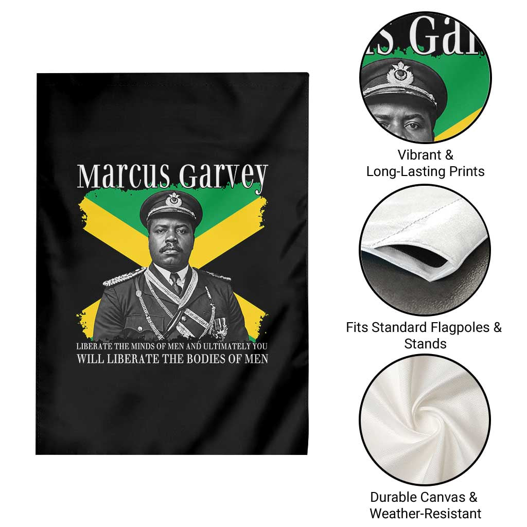 Marcus Garvey Liberation Quote Garden Flag Liberate The Minds Of Men