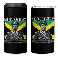 Marcus Garvey Liberation Quote 4 in 1 Can Cooler Tumbler Liberate The Minds Of Men