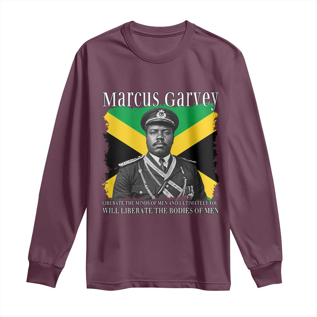 Marcus Garvey Liberation Quote Long Sleeve Shirt Liberate The Minds Of Men