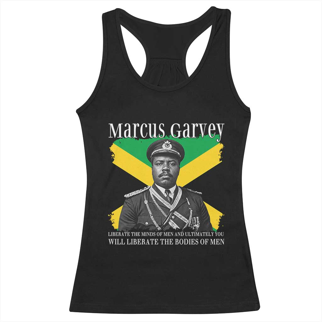 Marcus Garvey Liberation Quote Racerback Tank Top Liberate The Minds Of Men
