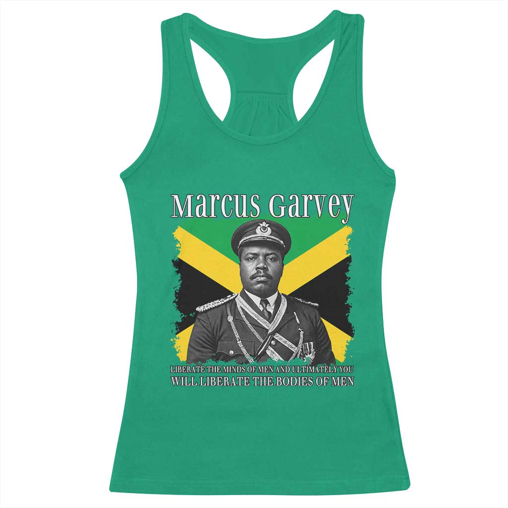 Marcus Garvey Liberation Quote Racerback Tank Top Liberate The Minds Of Men