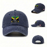 Marcus Garvey Liberation Quote Washed Cotton Baseball Cap Liberate The Minds Of Men
