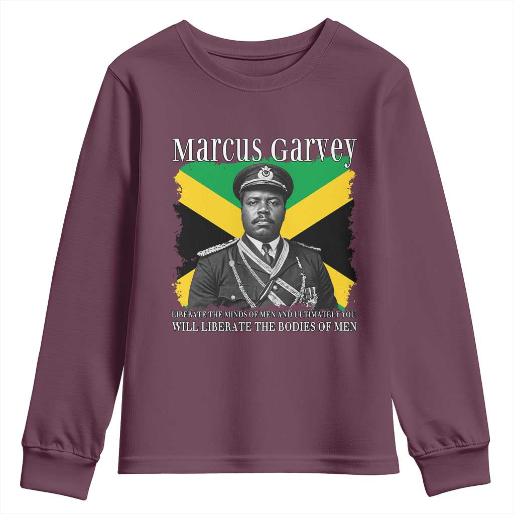 Marcus Garvey Liberation Quote Youth Sweatshirt Liberate The Minds Of Men