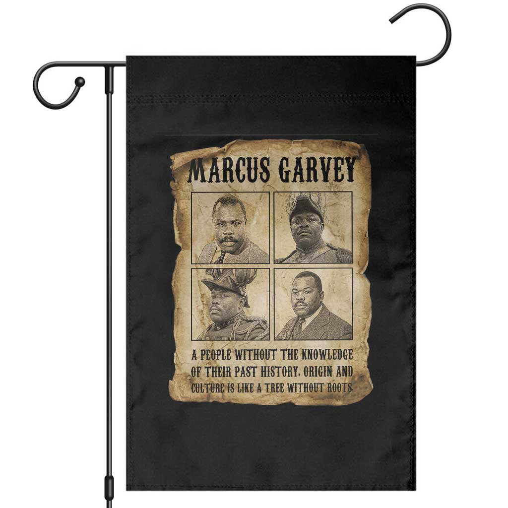 Vintage Marcus Garvey Quote Garden Flag A People Without Knowledge Of Their Past