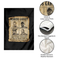 Vintage Marcus Garvey Quote Garden Flag A People Without Knowledge Of Their Past