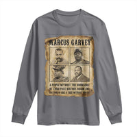 Vintage Marcus Garvey Quote Long Sleeve Shirt A People Without Knowledge Of Their Past