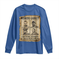 Vintage Marcus Garvey Quote Long Sleeve Shirt A People Without Knowledge Of Their Past