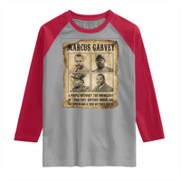 Vintage Marcus Garvey Quote Raglan Shirt A People Without Knowledge Of Their Past