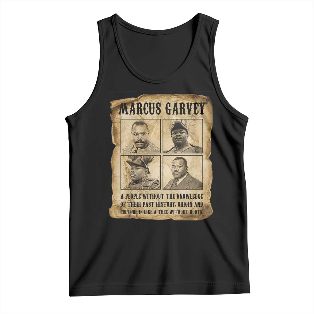 Vintage Marcus Garvey Quote Tank Top A People Without Knowledge Of Their Past