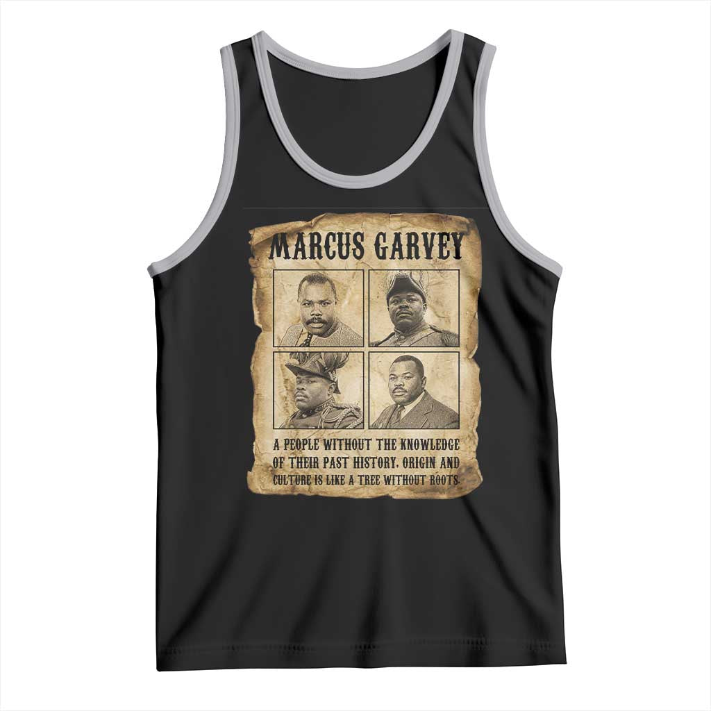Vintage Marcus Garvey Quote Tank Top A People Without Knowledge Of Their Past