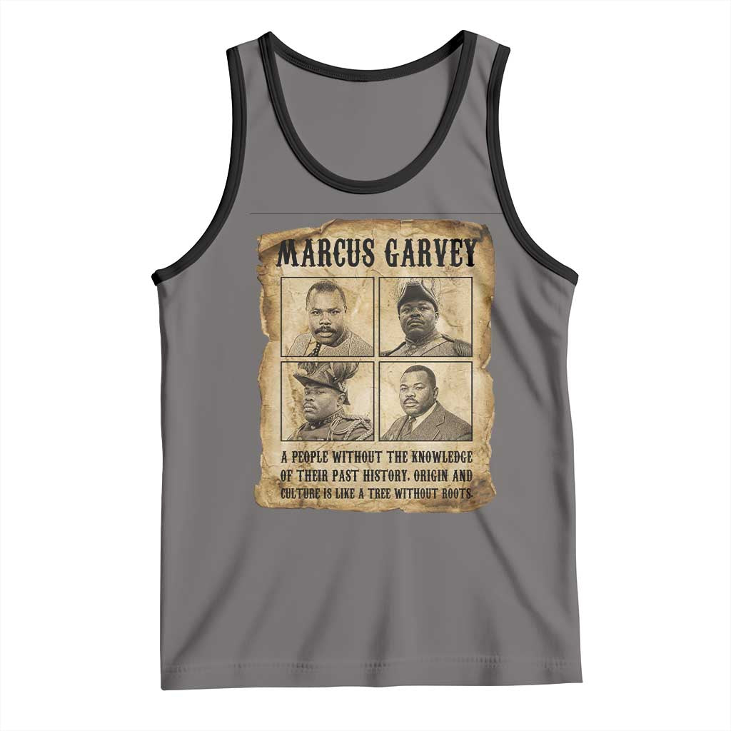 Vintage Marcus Garvey Quote Tank Top A People Without Knowledge Of Their Past