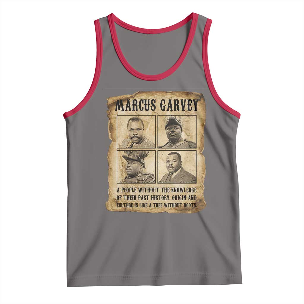 Vintage Marcus Garvey Quote Tank Top A People Without Knowledge Of Their Past