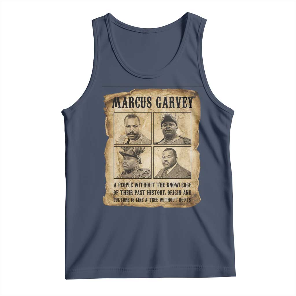 Vintage Marcus Garvey Quote Tank Top A People Without Knowledge Of Their Past