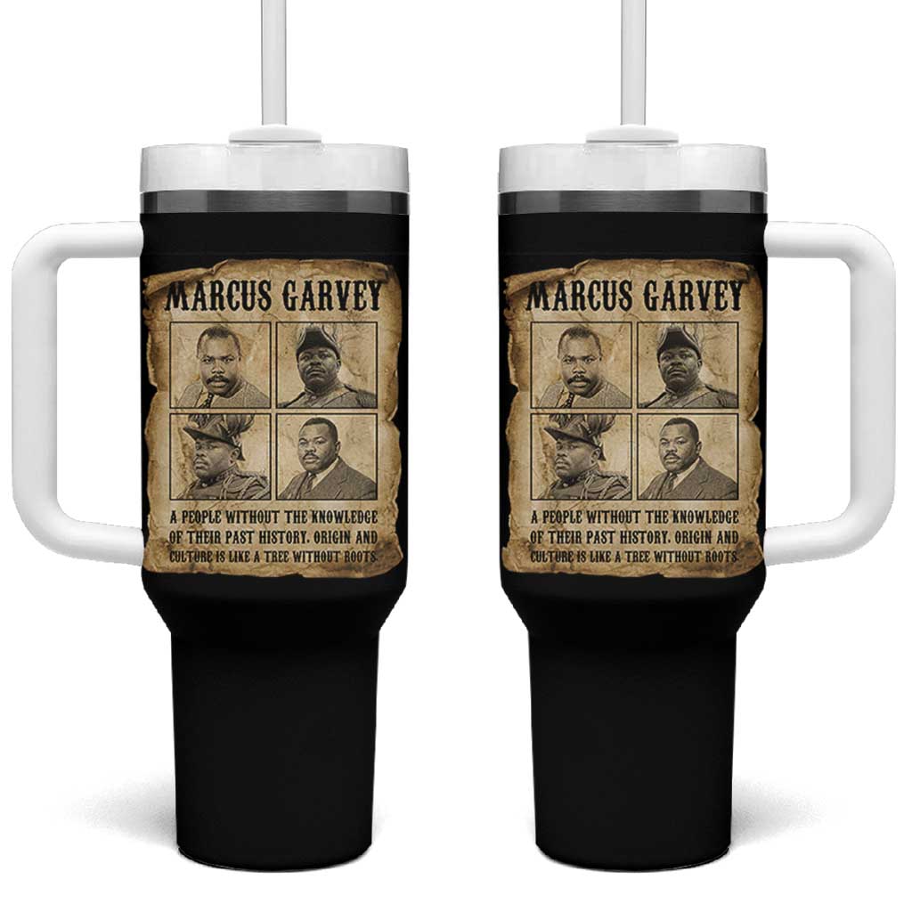 Vintage Marcus Garvey Quote Tumbler With Handle A People Without Knowledge Of Their Past