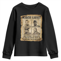 Vintage Marcus Garvey Quote Youth Sweatshirt A People Without Knowledge Of Their Past