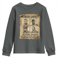 Vintage Marcus Garvey Quote Youth Sweatshirt A People Without Knowledge Of Their Past