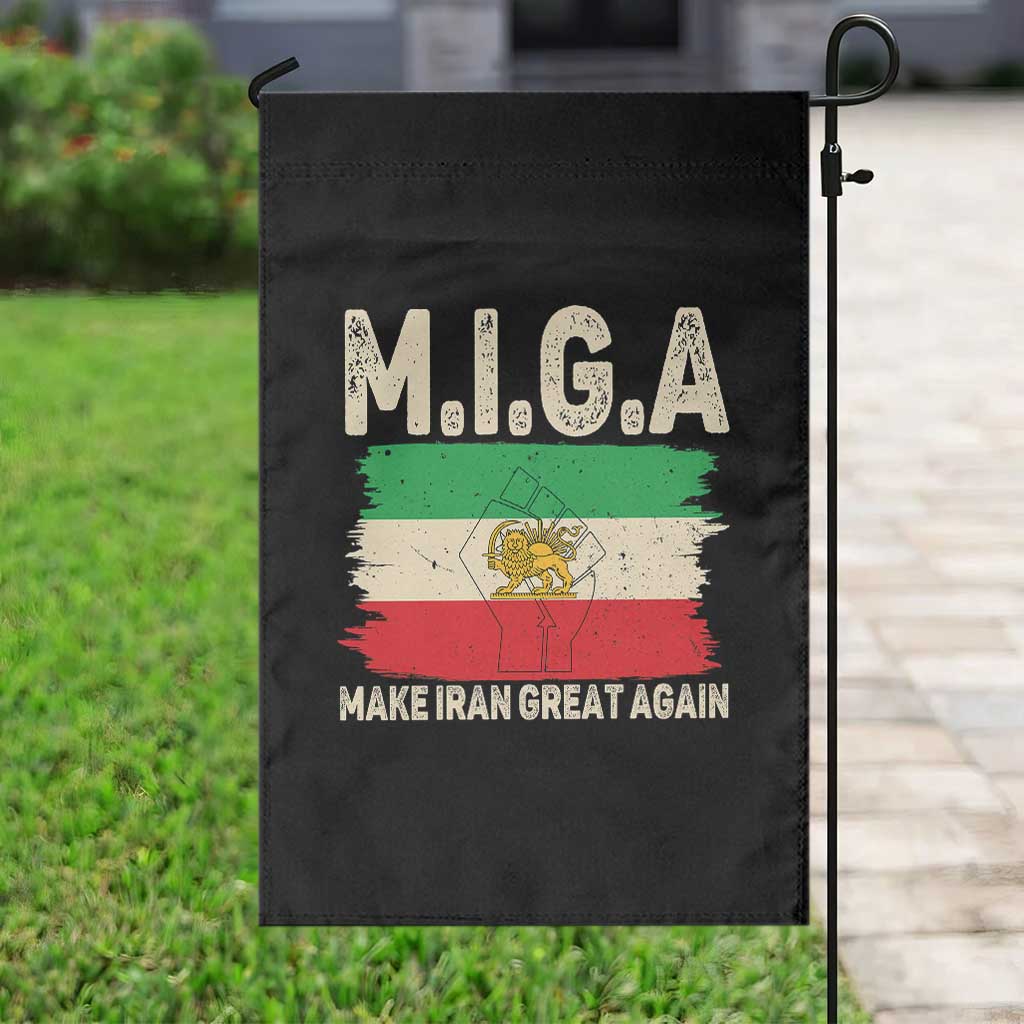 Make Iran Great Again Garden Flag Iran 2026 Resistance