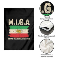 Make Iran Great Again Garden Flag Iran 2026 Resistance