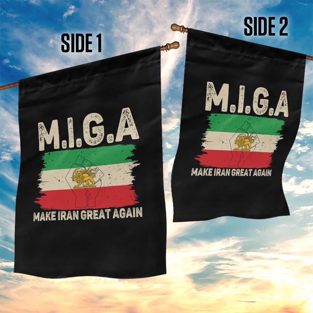 Make Iran Great Again Garden Flag Iran 2026 Resistance