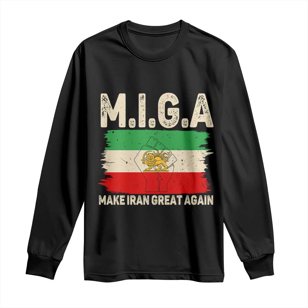 Make Iran Great Again Long Sleeve Shirt Iran 2026 Resistance
