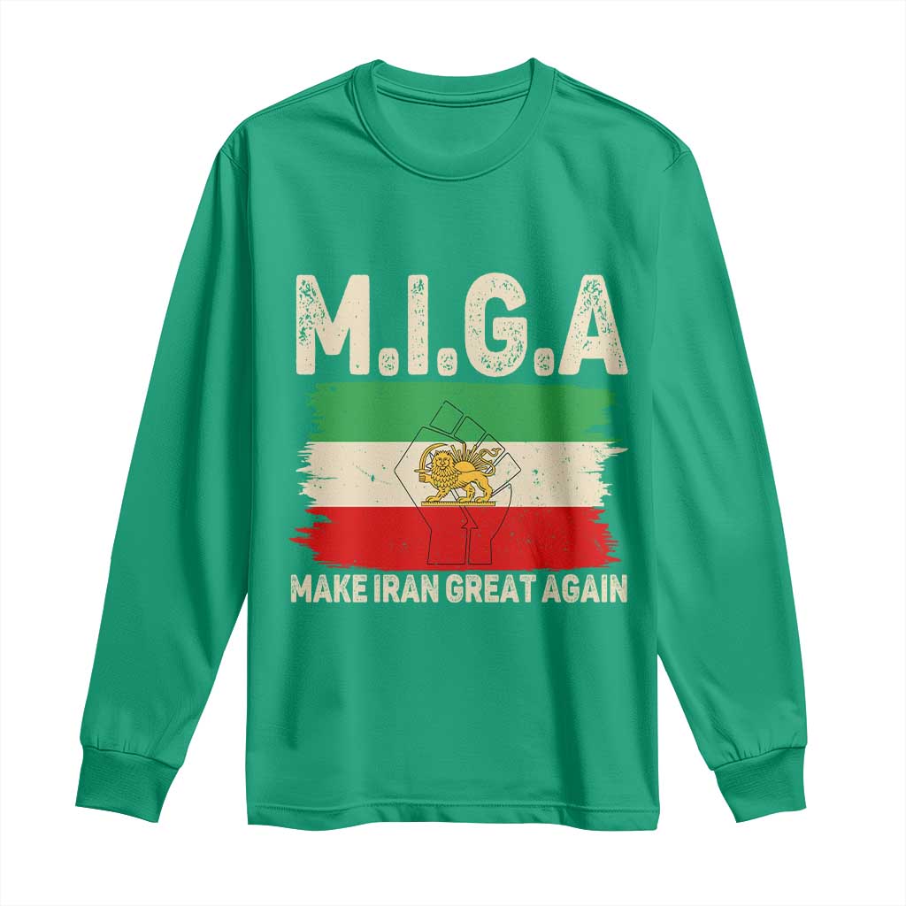 Make Iran Great Again Long Sleeve Shirt Iran 2026 Resistance