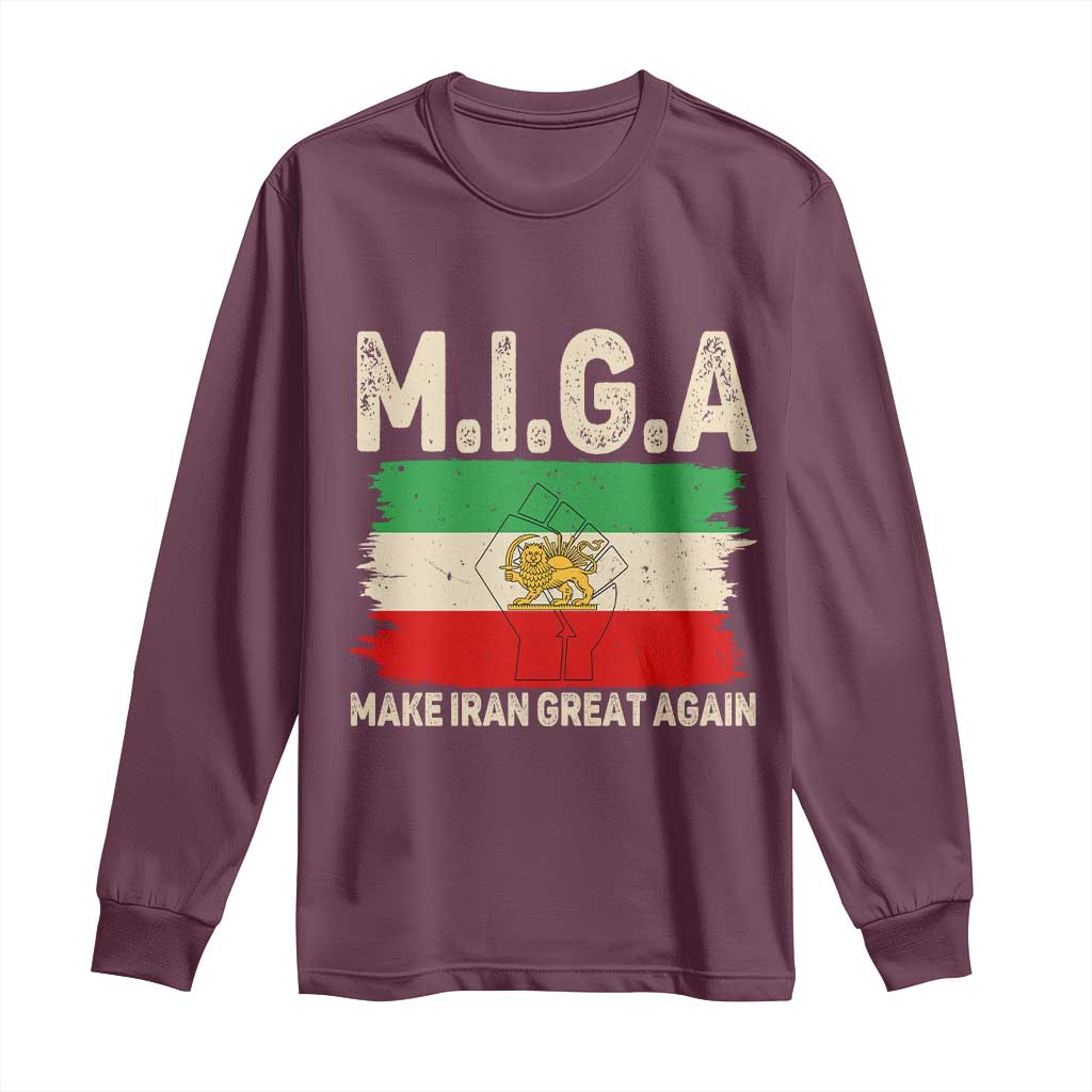 Make Iran Great Again Long Sleeve Shirt Iran 2026 Resistance