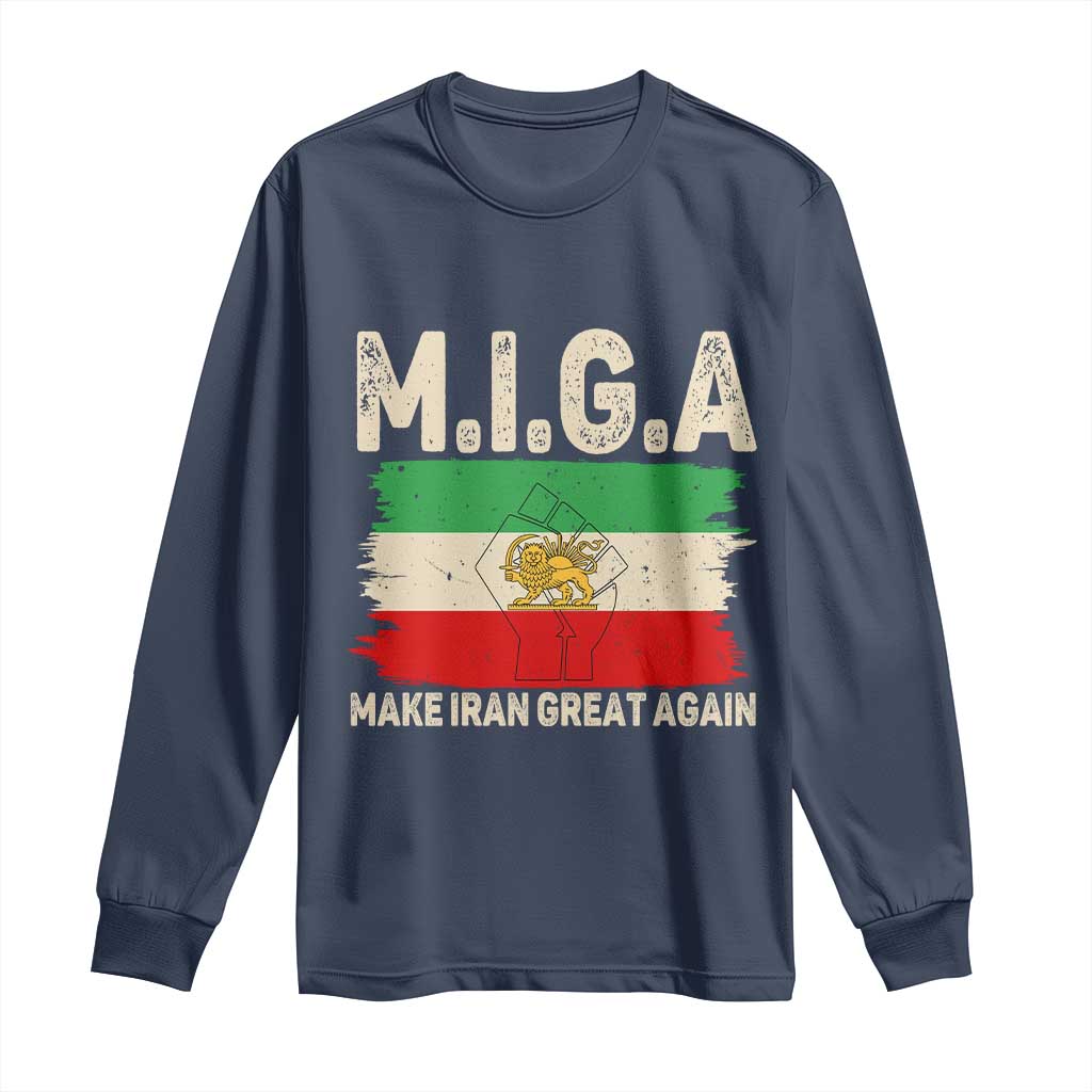Make Iran Great Again Long Sleeve Shirt Iran 2026 Resistance
