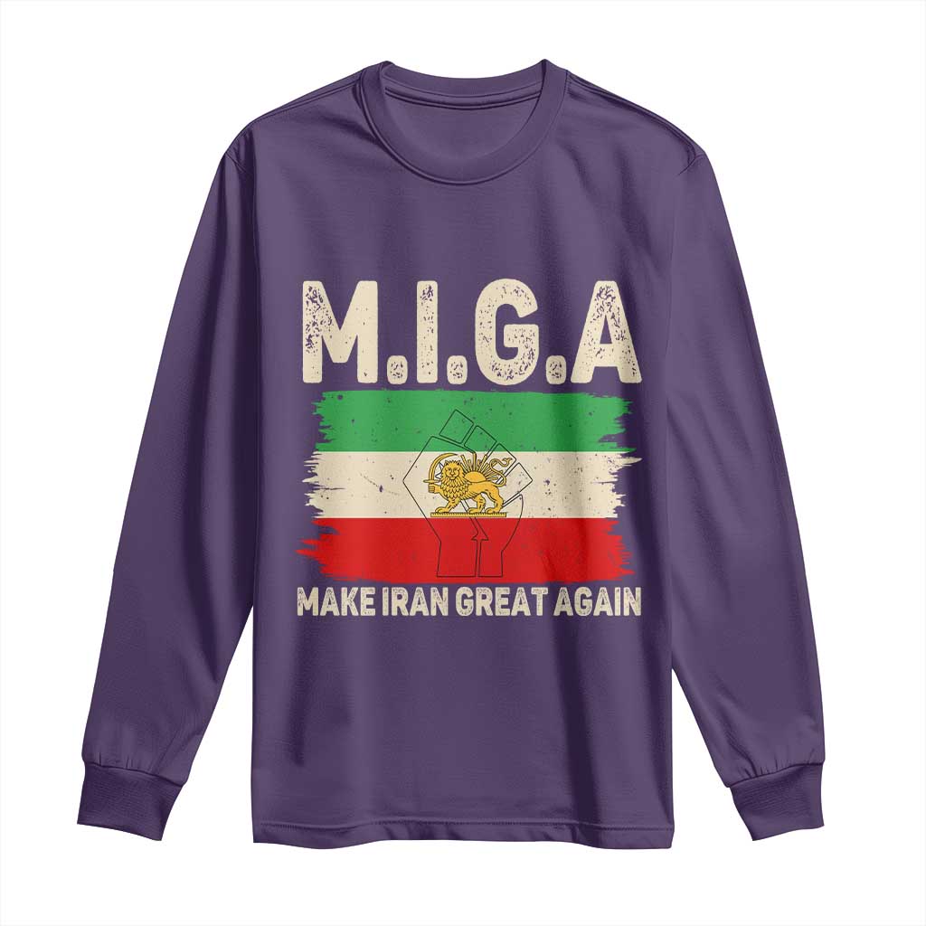 Make Iran Great Again Long Sleeve Shirt Iran 2026 Resistance