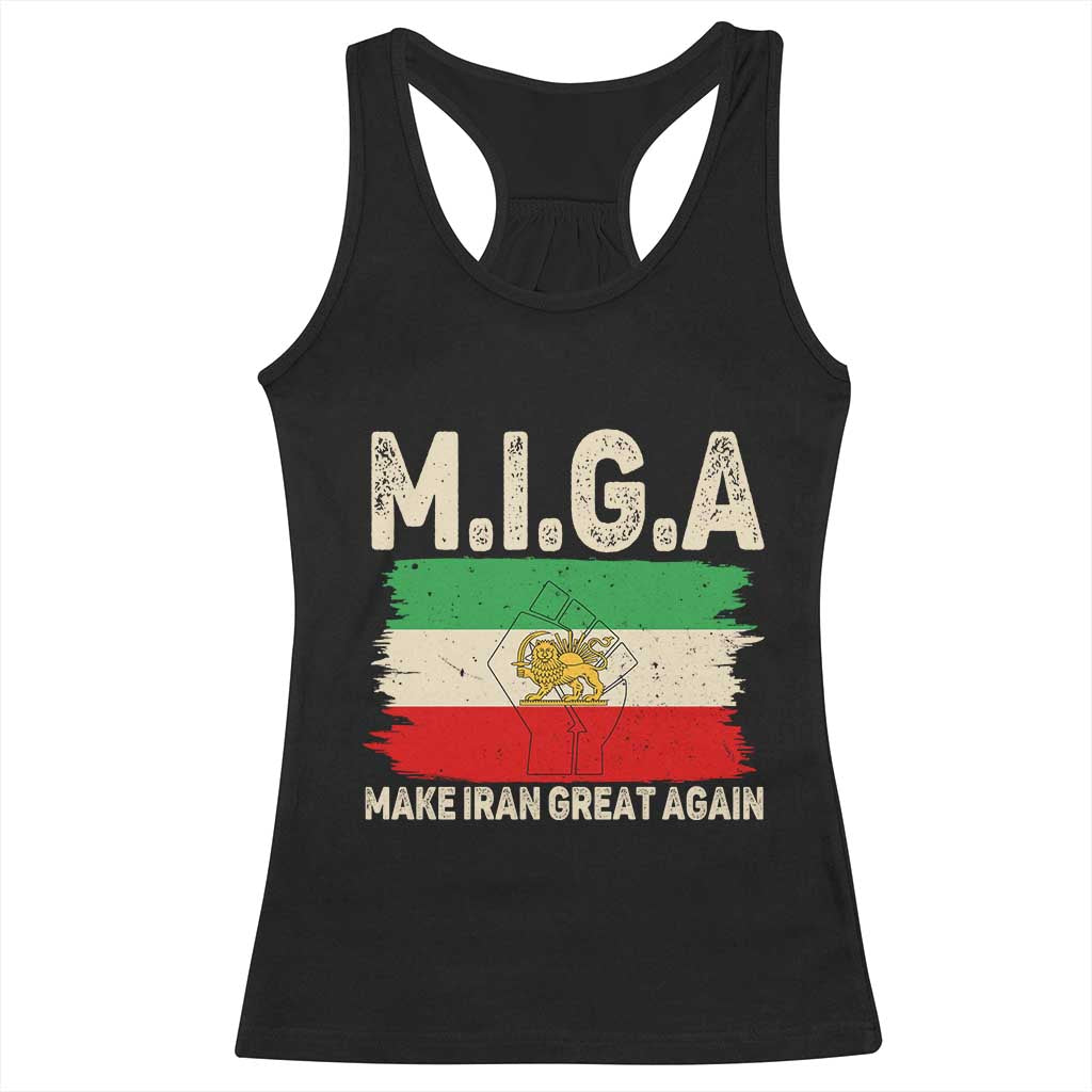 Make Iran Great Again Racerback Tank Top Iran 2026 Resistance