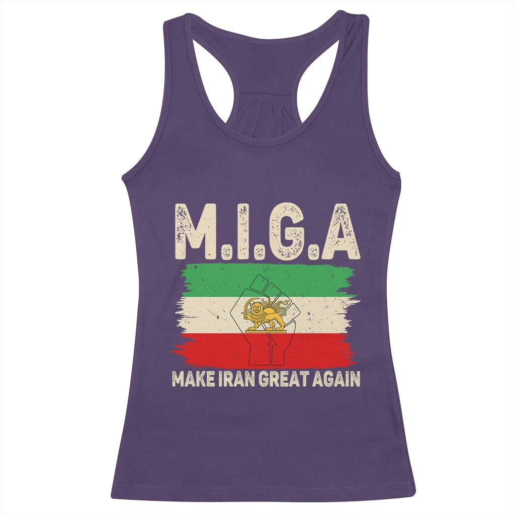 Make Iran Great Again Racerback Tank Top Iran 2026 Resistance