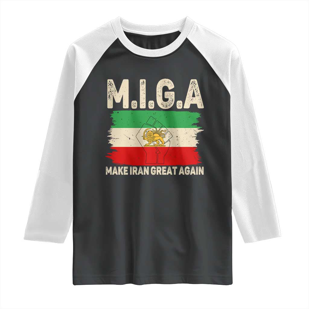 Make Iran Great Again Raglan Shirt Iran 2026 Resistance