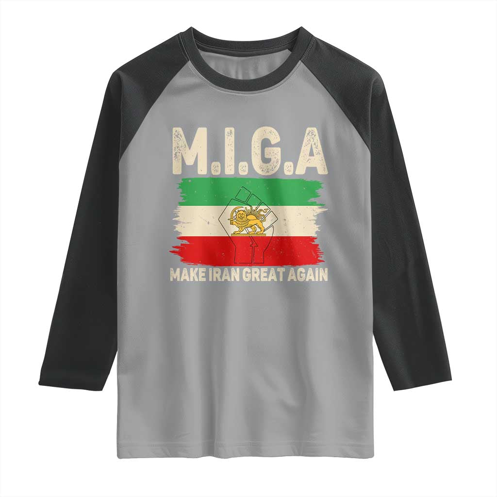 Make Iran Great Again Raglan Shirt Iran 2026 Resistance