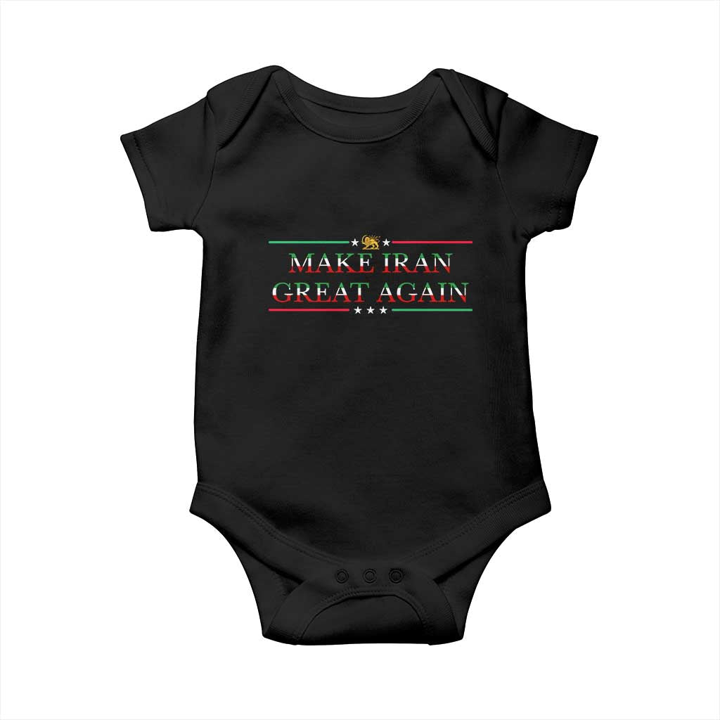Make Iran Great Again Baby Onesie Patriotic Iranian Gift