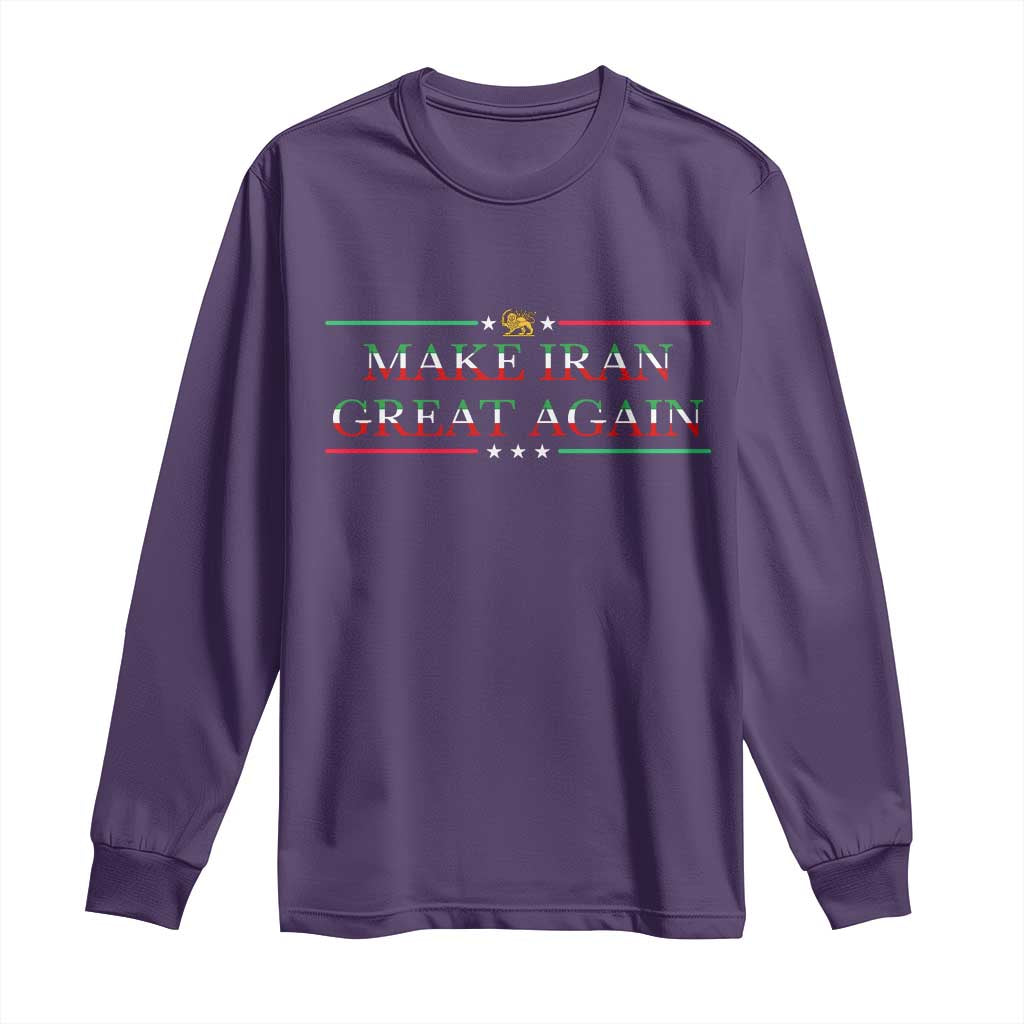 Make Iran Great Again Long Sleeve Shirt Patriotic Iranian Gift