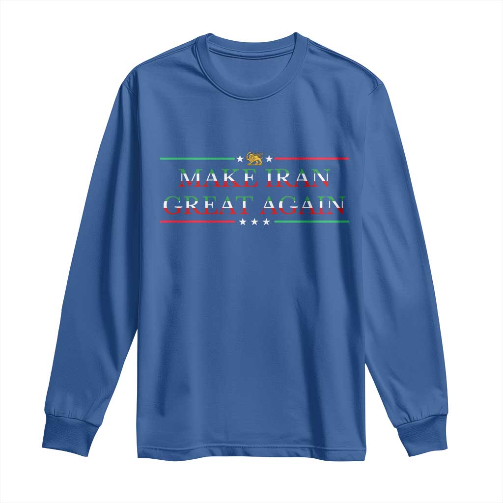 Make Iran Great Again Long Sleeve Shirt Patriotic Iranian Gift