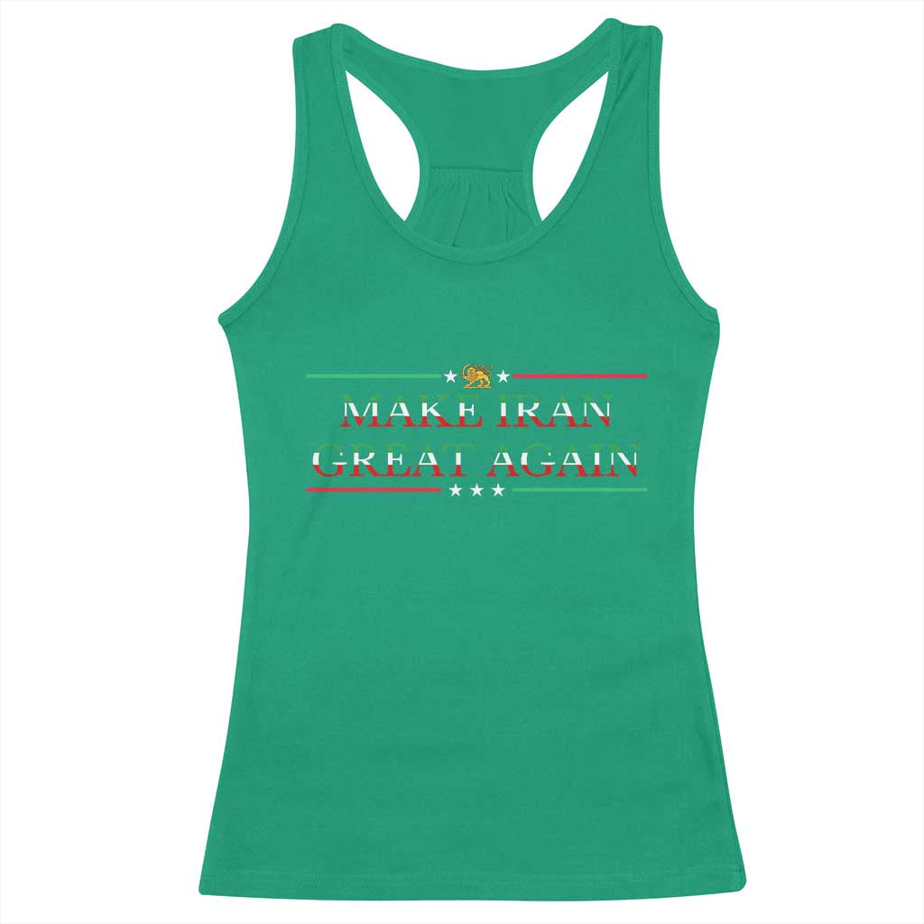 Make Iran Great Again Racerback Tank Top Patriotic Iranian Gift