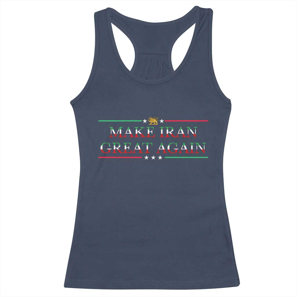 Make Iran Great Again Racerback Tank Top Patriotic Iranian Gift