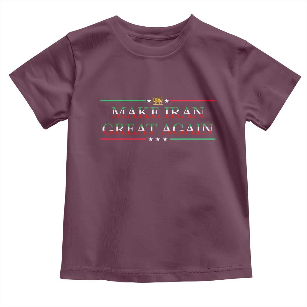 Make Iran Great Again Toddler T Shirt Patriotic Iranian Gift