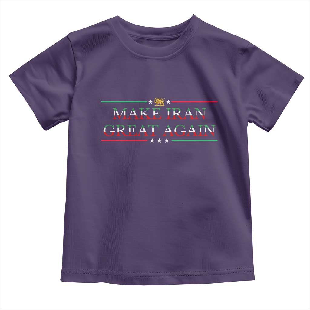 Make Iran Great Again Toddler T Shirt Patriotic Iranian Gift