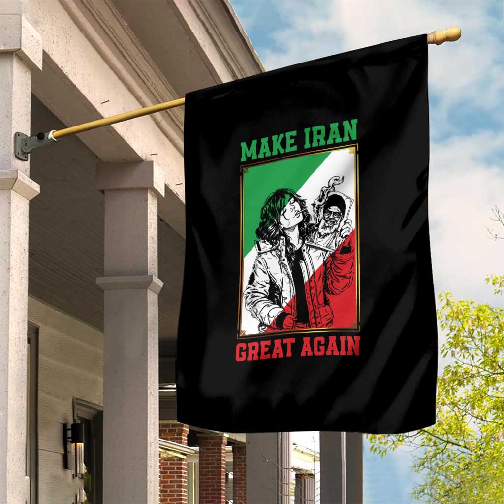 Make Iran Great Again Garden Flag Patriotic Iranian Heritage Gift