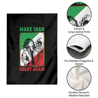 Make Iran Great Again Garden Flag Patriotic Iranian Heritage Gift