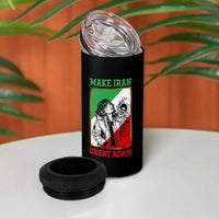 Make Iran Great Again 4 in 1 Can Cooler Tumbler Patriotic Iranian Heritage Gift