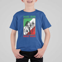 Make Iran Great Again T Shirt For Kid Patriotic Iranian Heritage Gift