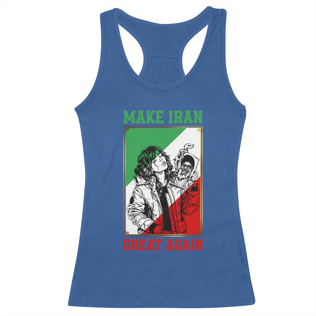 Make Iran Great Again Racerback Tank Top Patriotic Iranian Heritage Gift