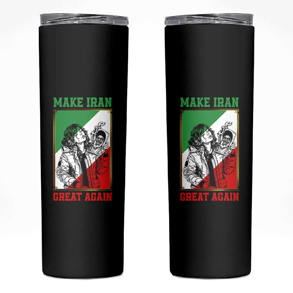 Make Iran Great Again Skinny Tumbler Patriotic Iranian Heritage Gift