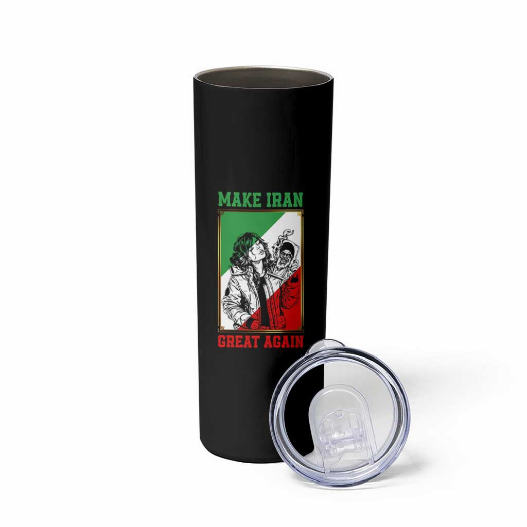 Make Iran Great Again Skinny Tumbler Patriotic Iranian Heritage Gift