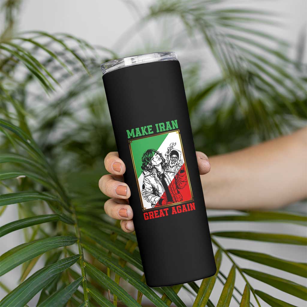 Make Iran Great Again Skinny Tumbler Patriotic Iranian Heritage Gift